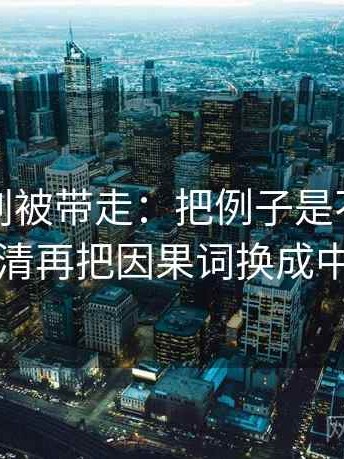 黑料网别被带走：把例子是不是当规则写清再把因果词换成中性词