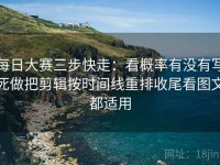 每日大赛三步快走：看概率有没有写死做把剪辑按时间线重排收尾看图文都适用